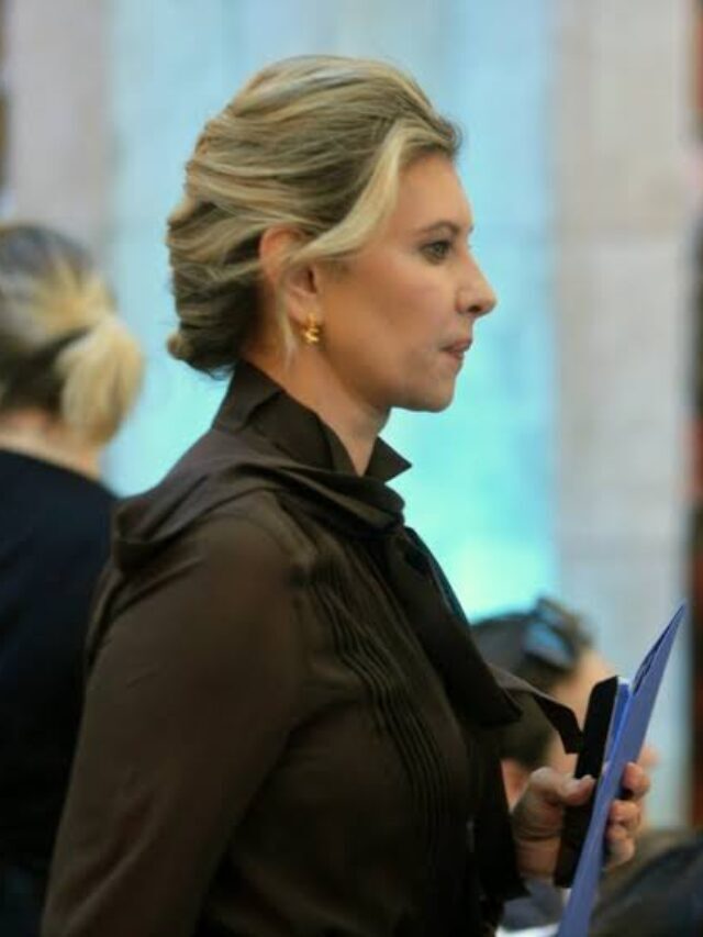 First Lady Olena zelenska arrivs at Queen s