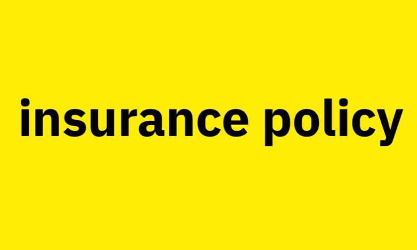 New insurance policy