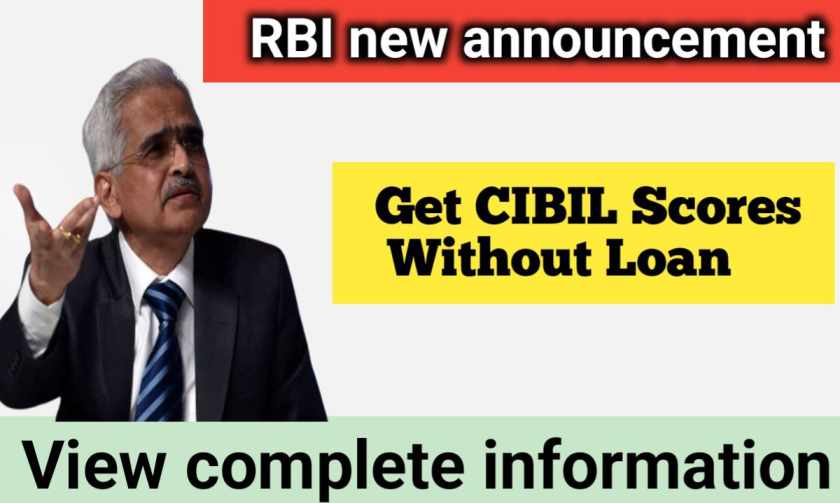 Get CIBIL Score without loan